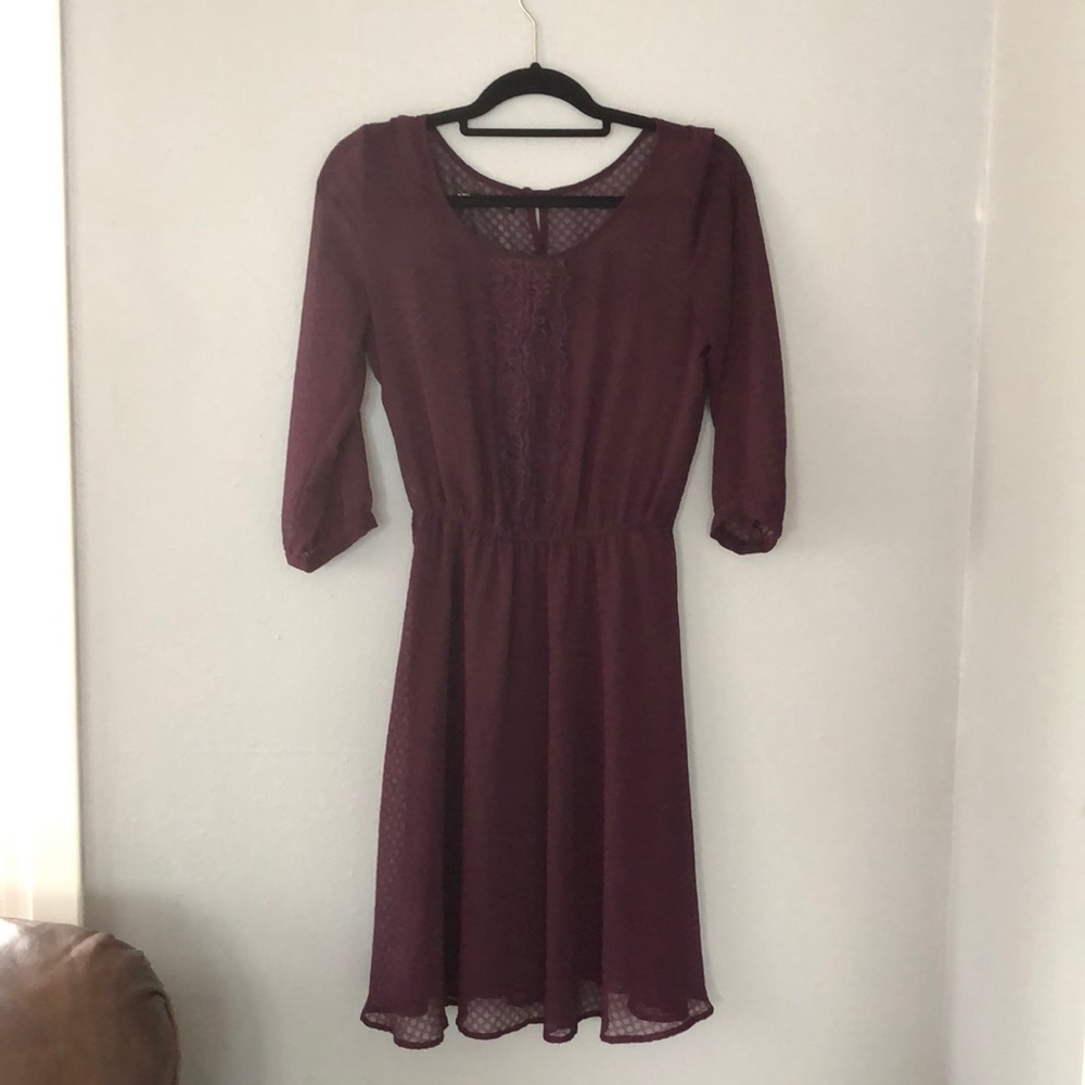 Deep purple dress